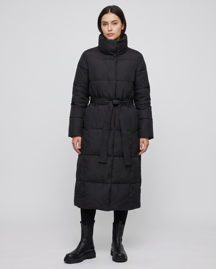 Women's Long Winter Puffer Jacket Warm Coat with Oversized Collar 2