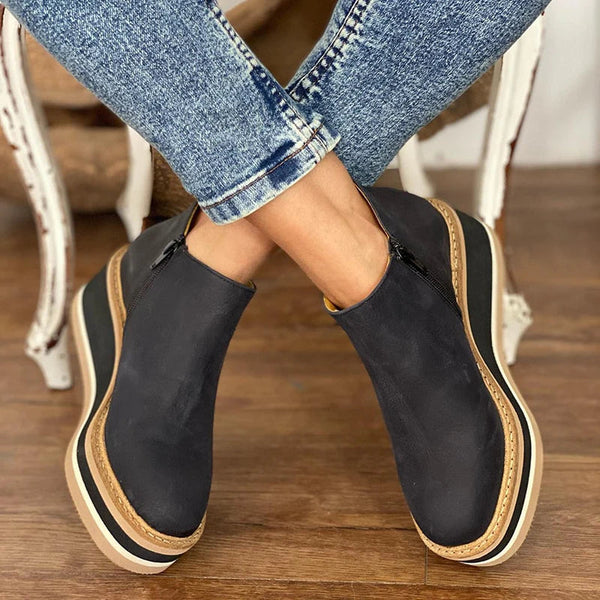 Women's Orthopedic Low Boots with Arch Support - Stylish Comfort for Everyday Wear 1