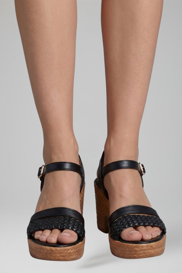 Women's Orthopedic Platform Sandals with Arch Support and Adjustable Ankle Strap 6