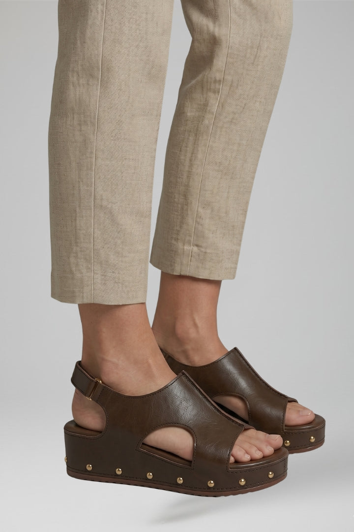 Women's Orthopedic Platform Sandals with Arch Support and Cushioned Footbed 4