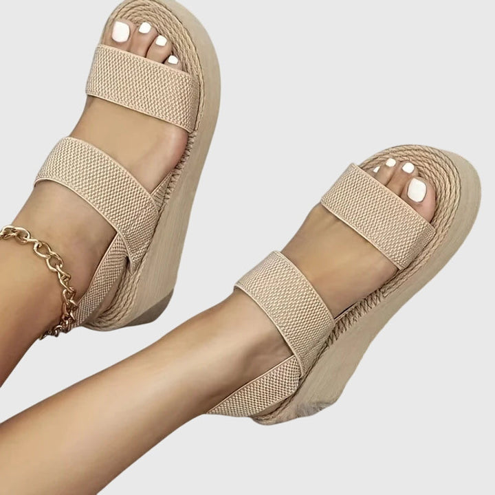 Women's Orthopedic Platform Sandals with Arch Support and Wide Straps for Summer Comfort 7