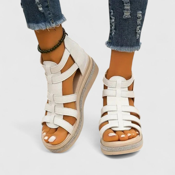 Women's Orthopedic Platform Sandals with Arch Support for Summer Comfort - Stylish Wedge Design 0