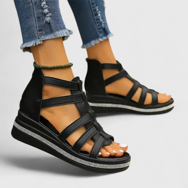 Women's Orthopedic Platform Sandals with Arch Support for Summer Comfort - Stylish Wedge Design 2