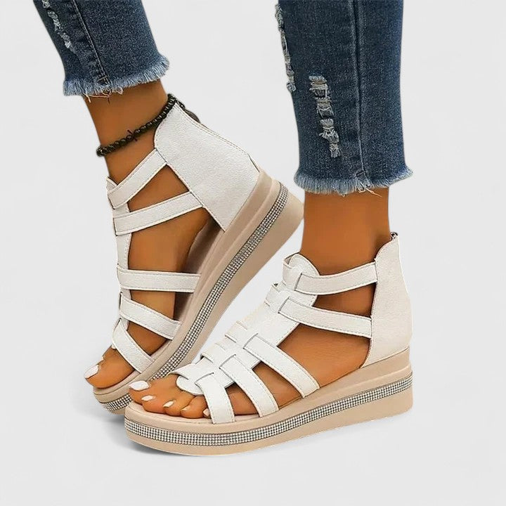 Women's Orthopedic Platform Sandals with Arch Support for Summer Comfort - Stylish Wedge Design 3