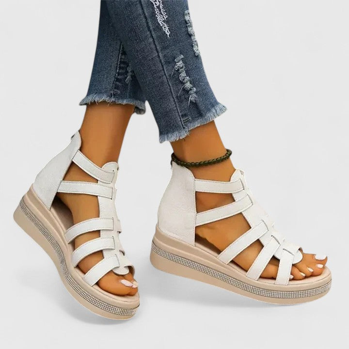 Women's Orthopedic Platform Sandals with Arch Support for Summer Comfort - Stylish Wedge Design 4