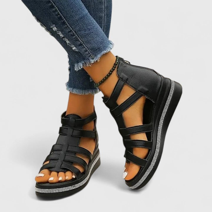 Women's Orthopedic Platform Sandals with Arch Support for Summer Comfort - Stylish Wedge Design 5