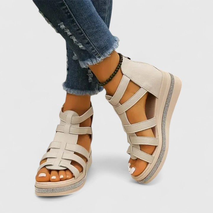 Women's Orthopedic Platform Sandals with Arch Support for Summer Comfort - Stylish Wedge Design 6