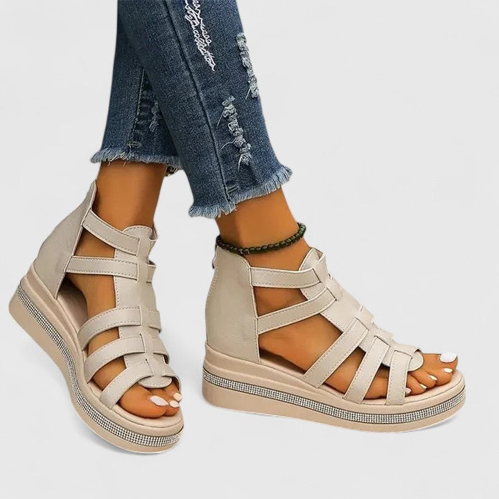 Women's Orthopedic Platform Sandals with Arch Support for Summer Comfort - Stylish Wedge Design 7