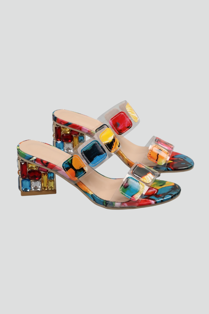 Women's Orthopedic Sandals with Arch Support, Comfortable Block Heel, Stylish Slip-On Design 1