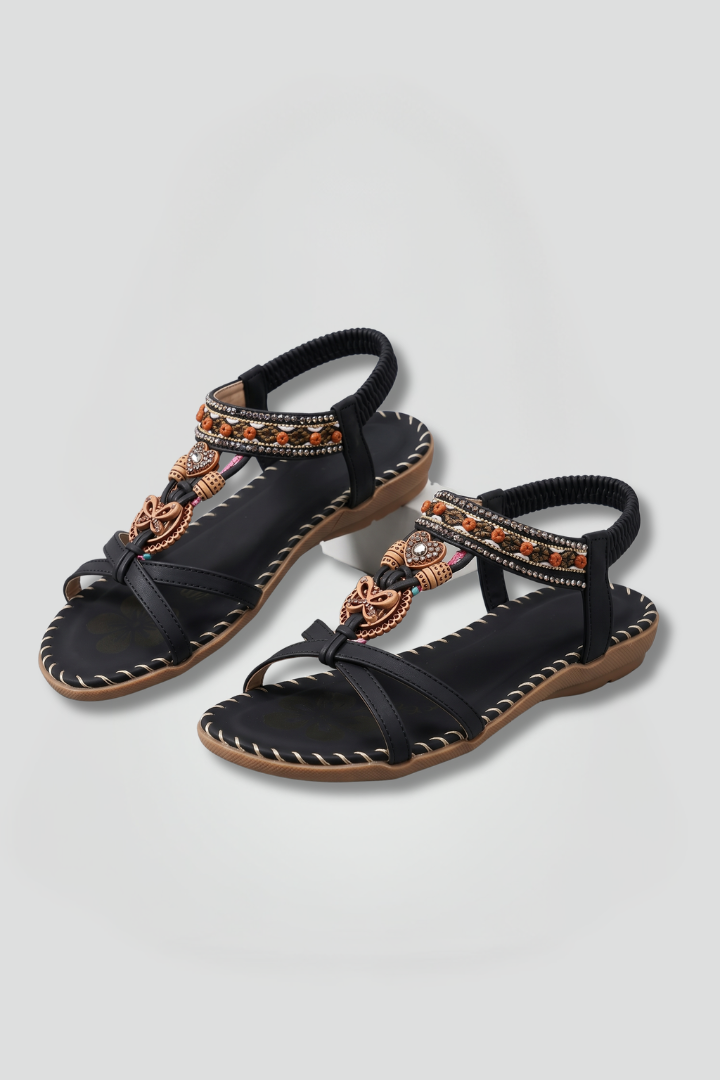 Women's Orthopedic Sandals with Arch Support, Stylish Summer Design, Breathable Open-Toe, Comfortable Flat Sole 1