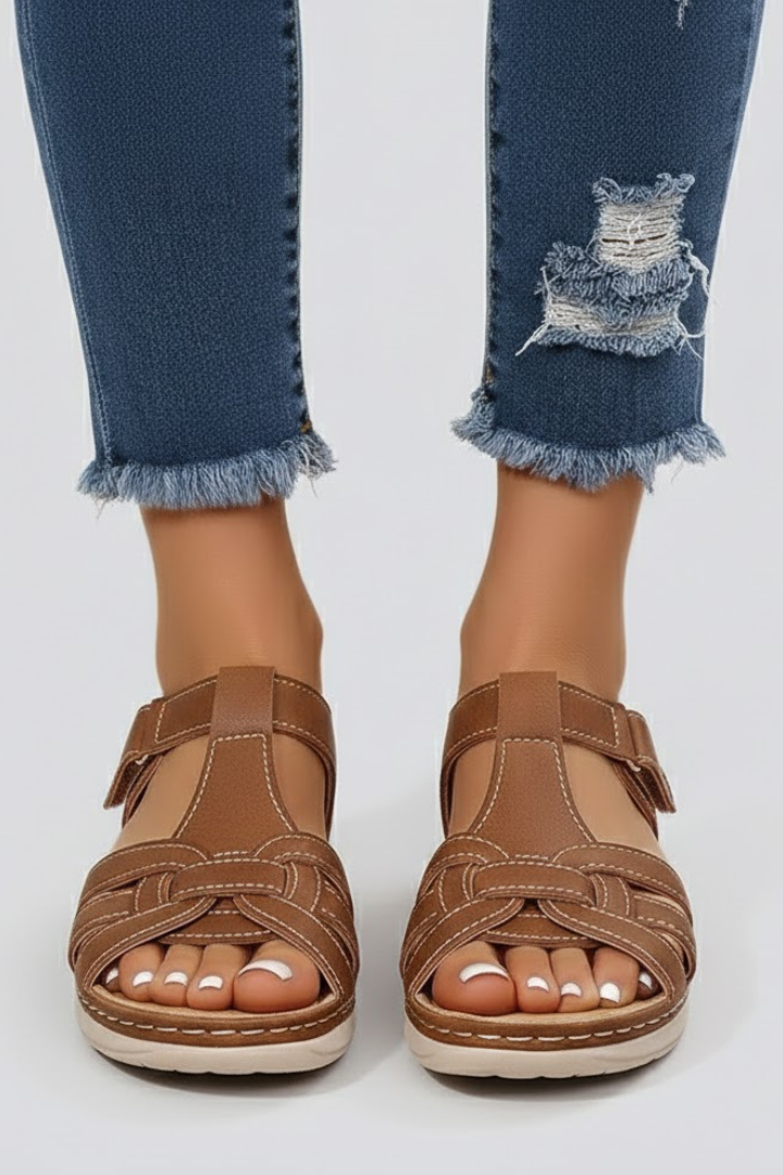 Women's Orthopedic Sandals with Arch Support and Adjustable Straps for Comfort and Style 0