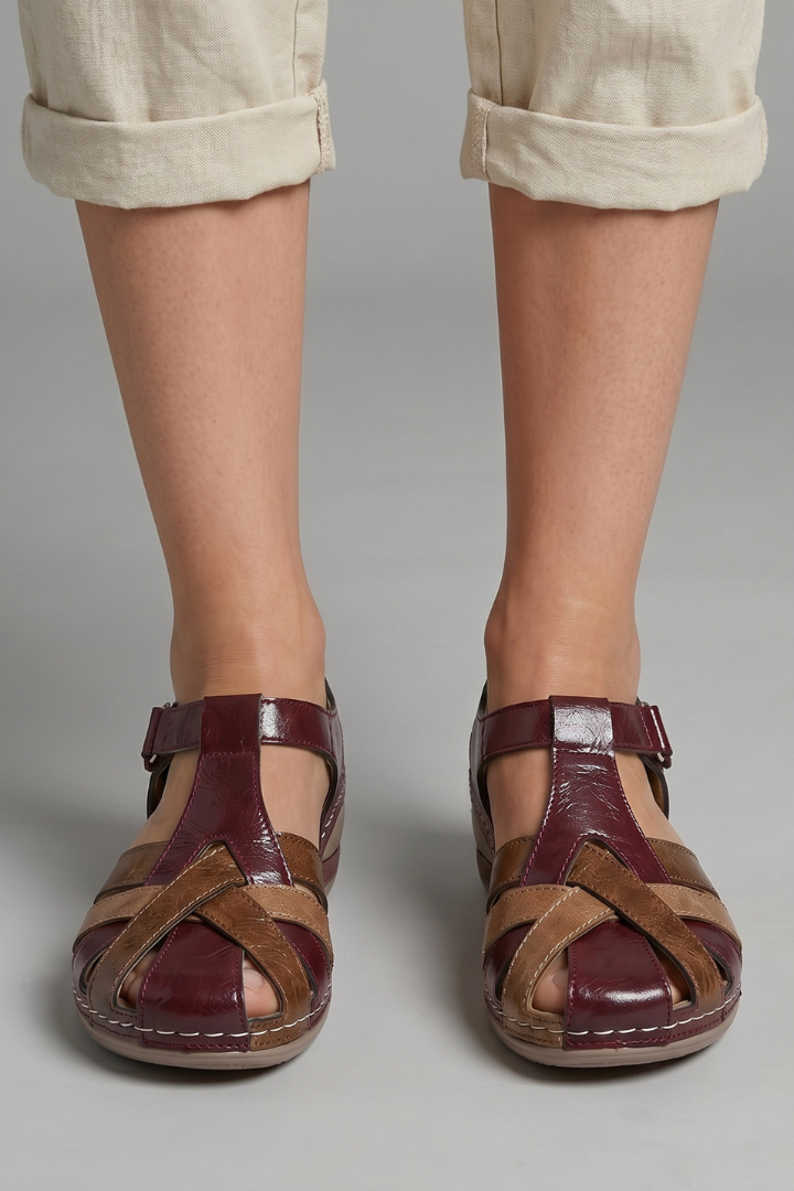 Women's Orthopedic Sandals with Arch Support and Crisscross Straps for Summer Comfort 7