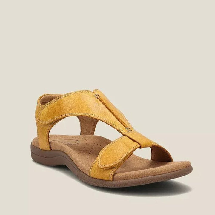 Women's Orthopedic Vegan Leather Sandals - Comfortable Summer Footwear for All-Day Style and Support 1