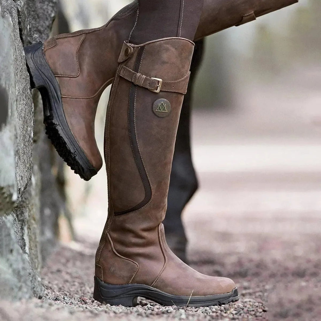 Women's Orthopedic Waterproof Riding Boots with Arch Support for Winter 0