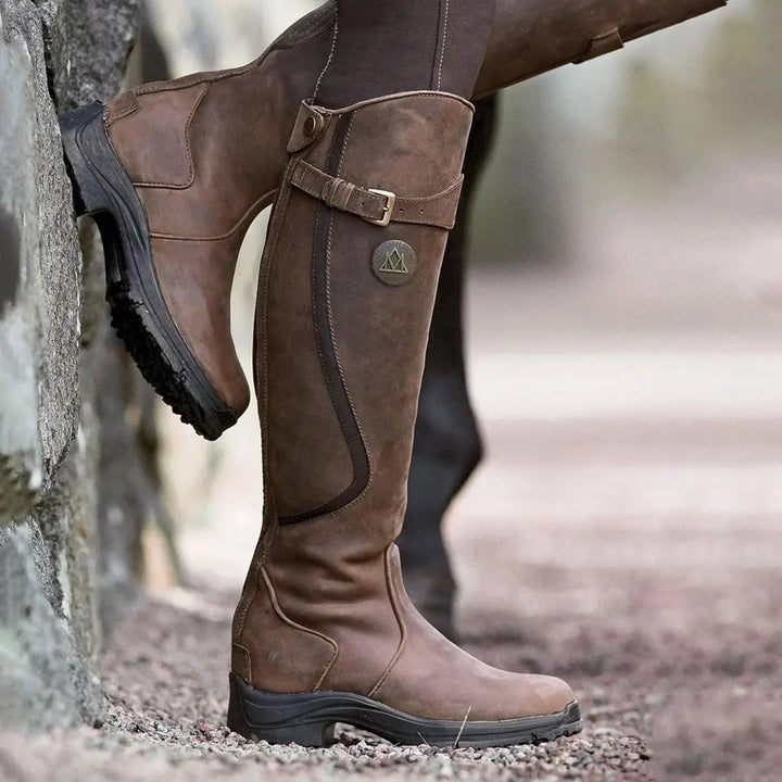 Women's Orthopedic Waterproof Riding Boots with Arch Support for Winter 0