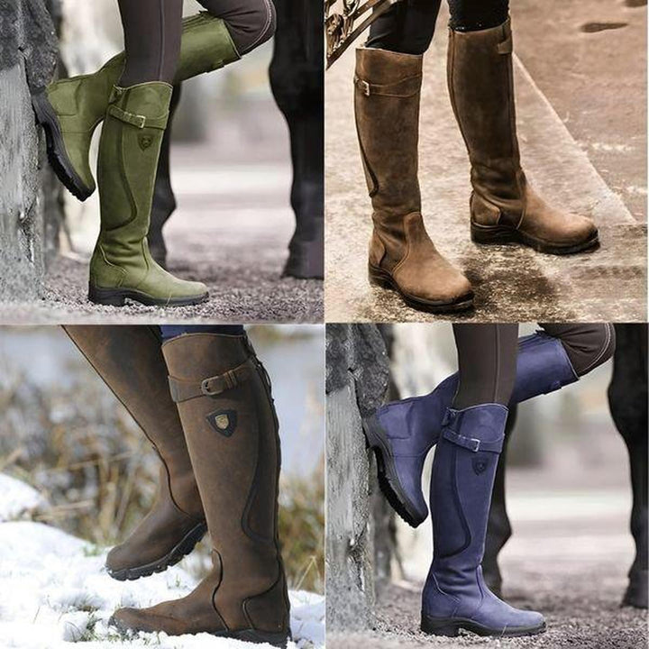 Women's Orthopedic Waterproof Riding Boots with Arch Support for Winter 6