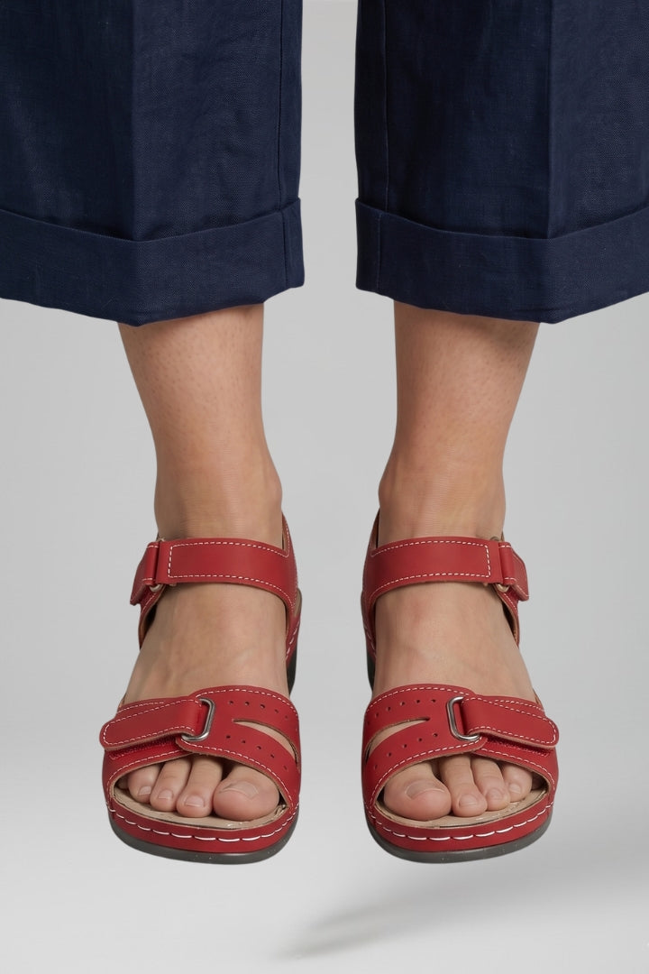 Women's Orthopedic Wedge Sandals with Adjustable Strap and Arch Support 6