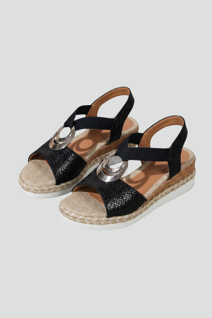 Women's Orthopedic Wedge Sandals with Adjustable Strap and Arch Support for Summer 1