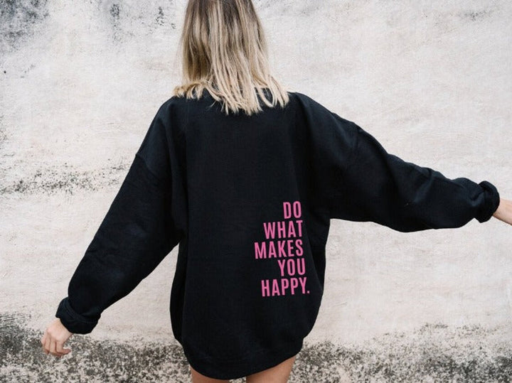 Women's Oversized Hoodie Sweatshirt - Relaxed Fit Pullover for Casual Style - Black Hoodie Women 3