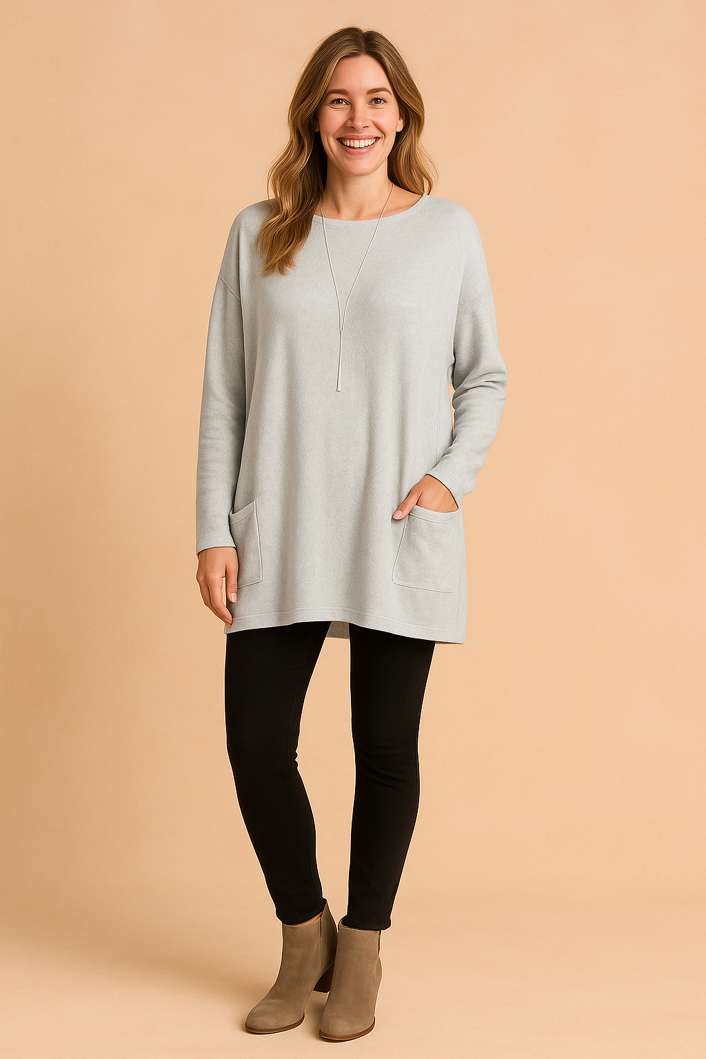 Women's Oversized Sweater with Pockets - Casual Everyday Style for Effortless Comfort 6