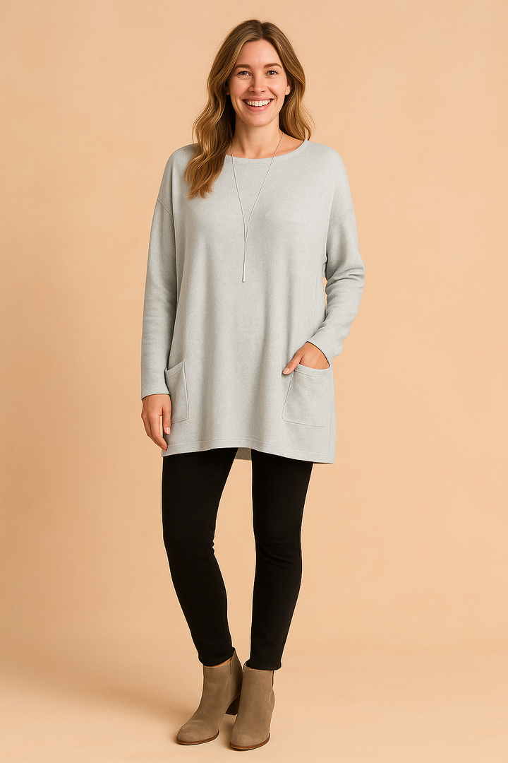 Women's Oversized Sweater with Pockets - Casual Everyday Style for Effortless Comfort 6