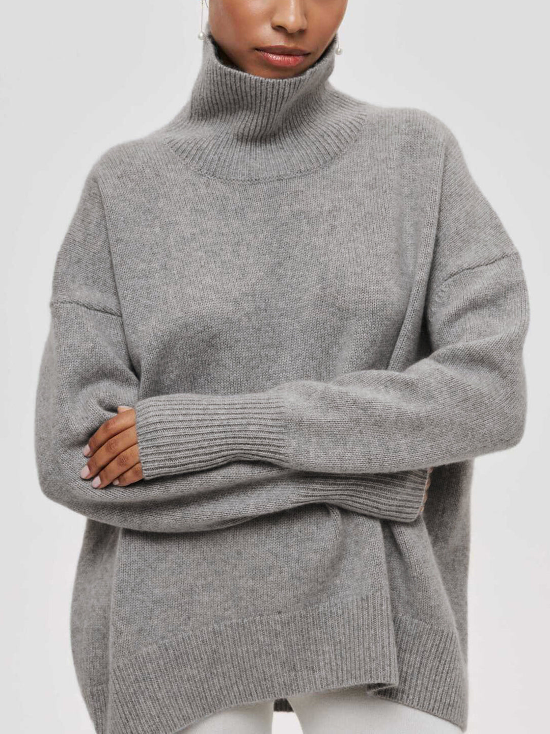 Women's Oversized Turtleneck Sweater - Cozy Warm Winter Knitwear for Comfortable Casual Style 6