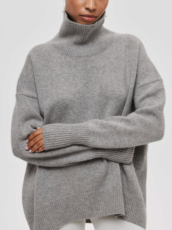 Women's Oversized Turtleneck Sweater - Cozy Warm Winter Knitwear for Comfortable Casual Style 6
