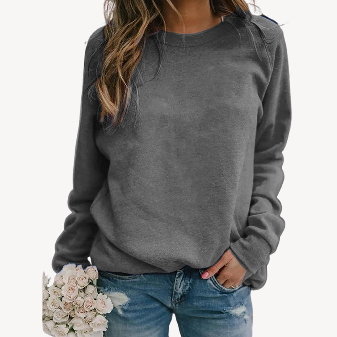 Women's Relaxed-Fit Crewneck Casual Jumper for Everyday Comfort 6
