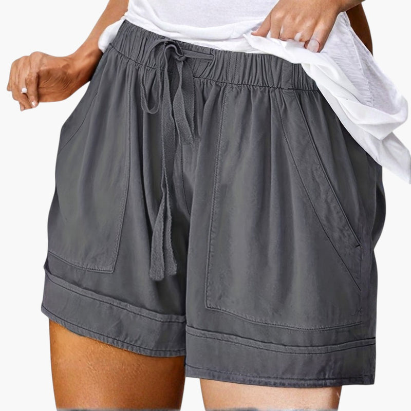 Women's Relaxed Fit Drawstring Waist Shorts for Comfortable Summer Style 2
