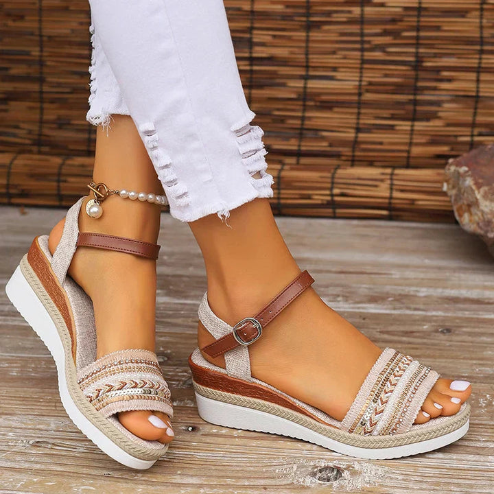 Women's Sandals - Comfortable Boho Style for Casual Summer Outings, Lightweight and Adjustable Fit 1