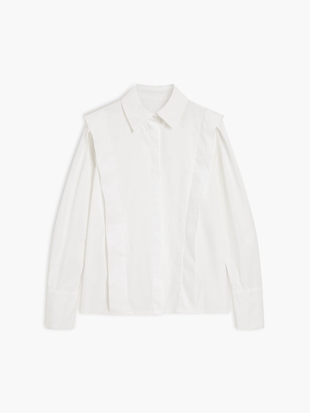 Women's Shirt with Classic Collar and Structured Silhouette - Elegant Button Down for Office and Casual Wear 5