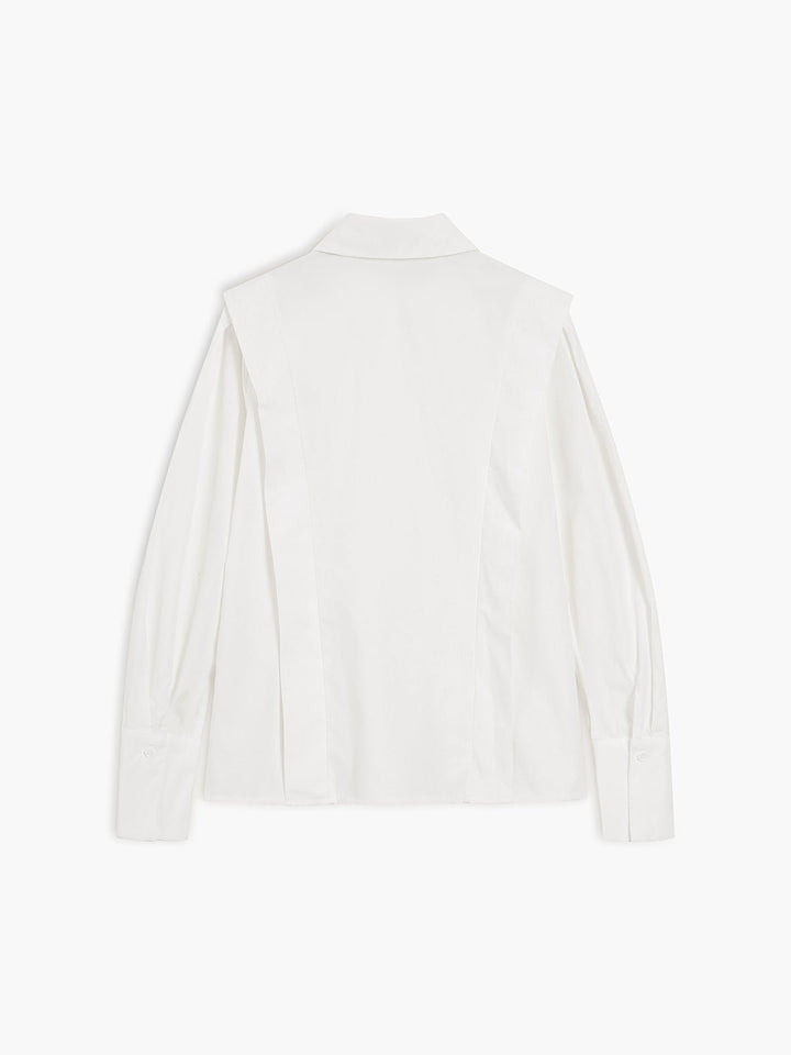 Women's Shirt with Classic Collar and Structured Silhouette - Elegant Button Down for Office and Casual Wear 6