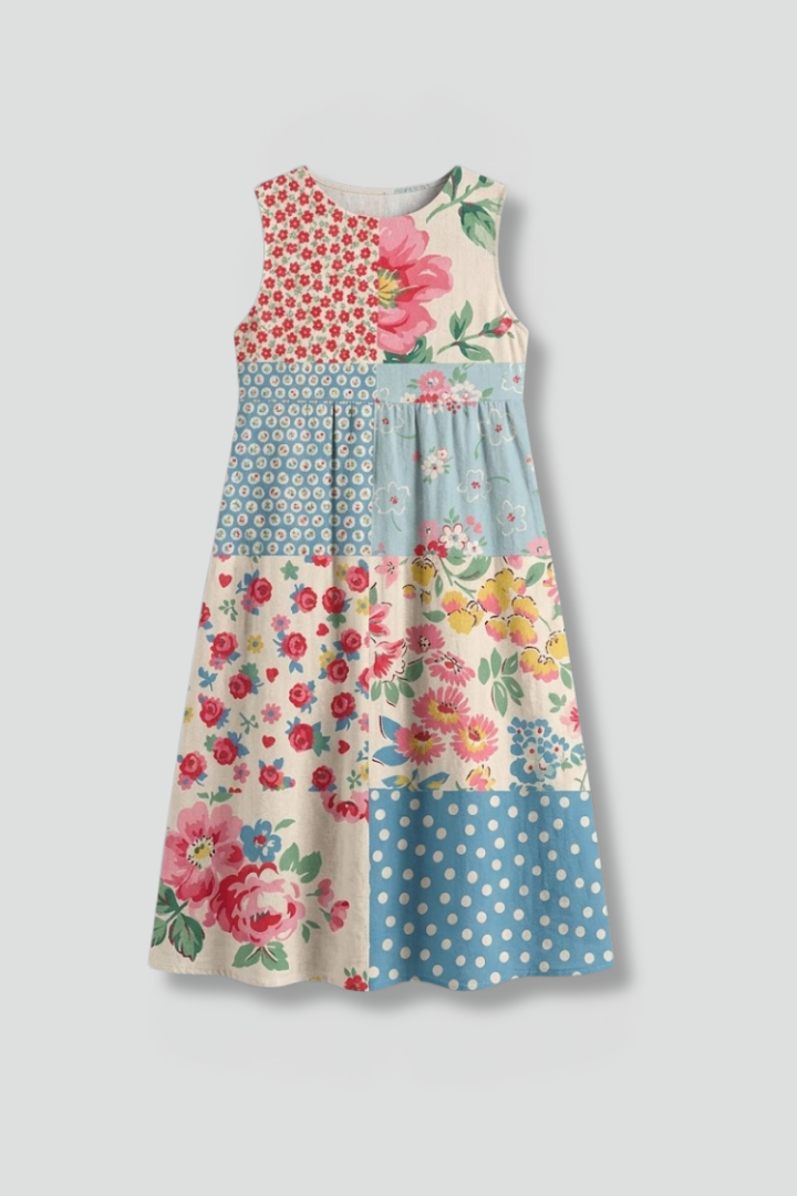 Women’s Sleeveless Midi Dress Relaxed Fit Summer Dress 1