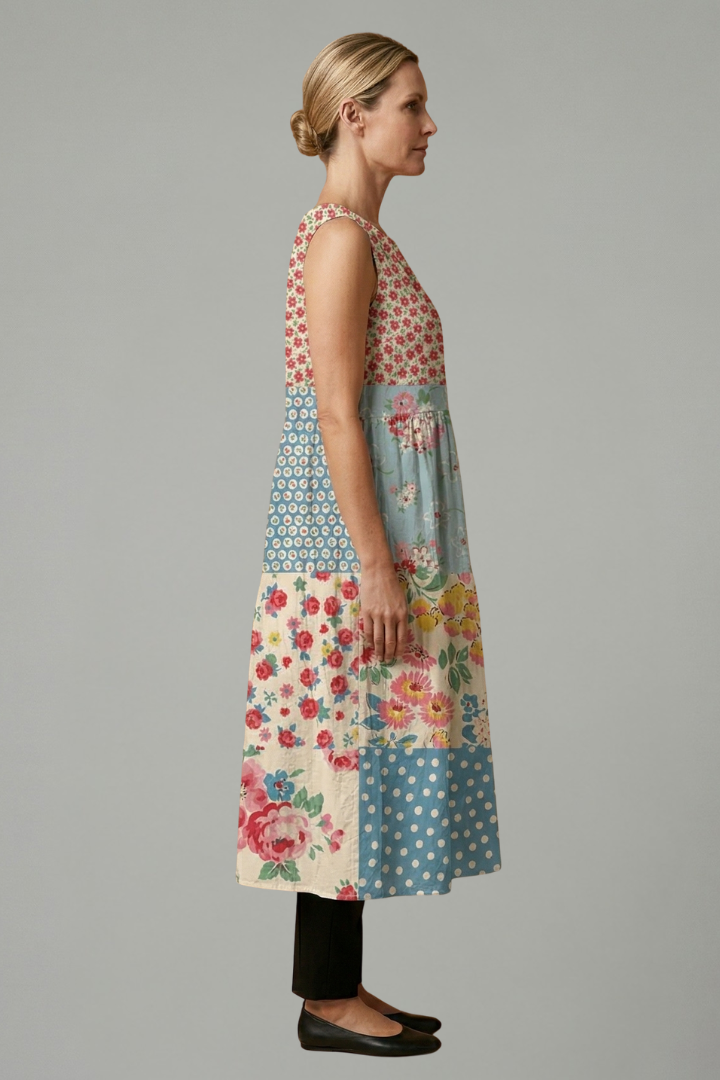 Women’s Sleeveless Midi Dress Relaxed Fit Summer Dress 2