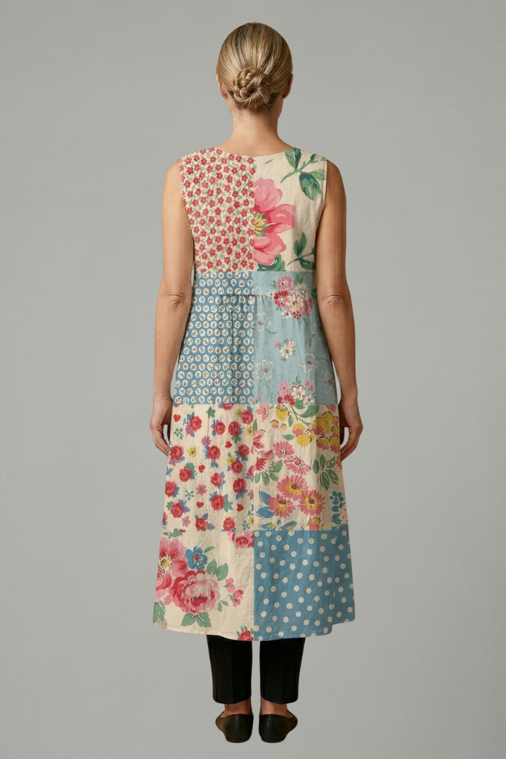 Women’s Sleeveless Midi Dress Relaxed Fit Summer Dress 3