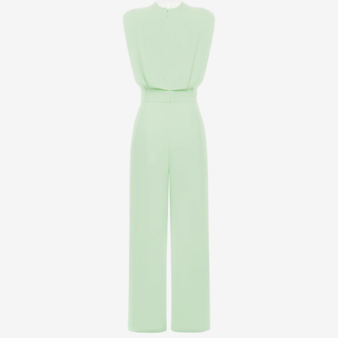Women's Slim Fit Jumpsuit with Defined Waist and Wide Legs 5