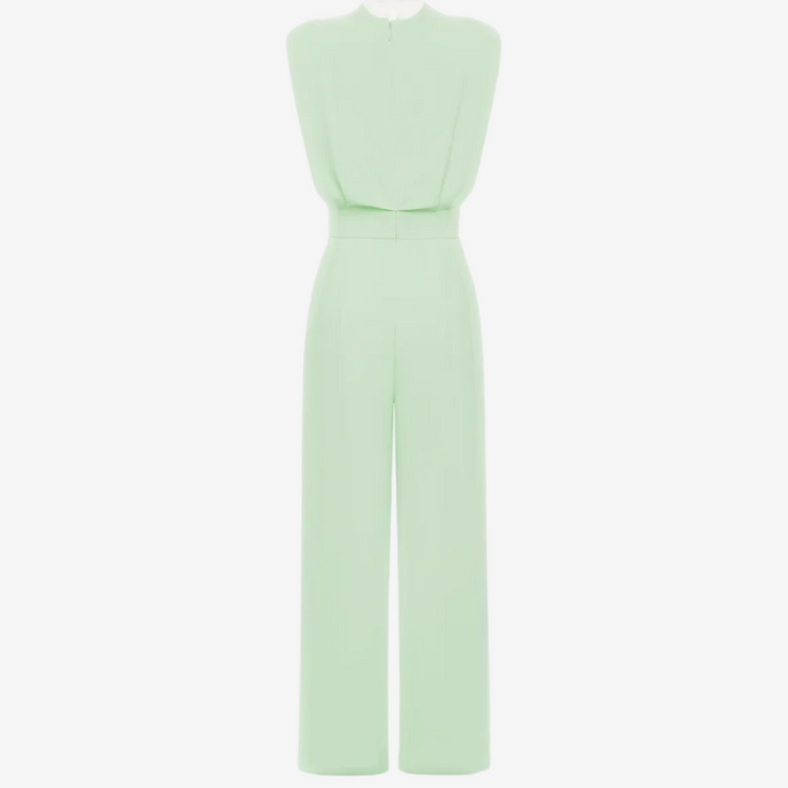 Women's Slim Fit Jumpsuit with Defined Waist and Wide Legs 5