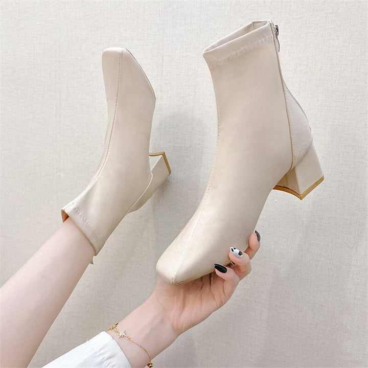 Women’s Square Toe Heel Shoes with Elegant Design 0