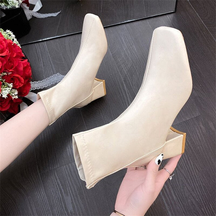Women’s Square Toe Heel Shoes with Elegant Design 4