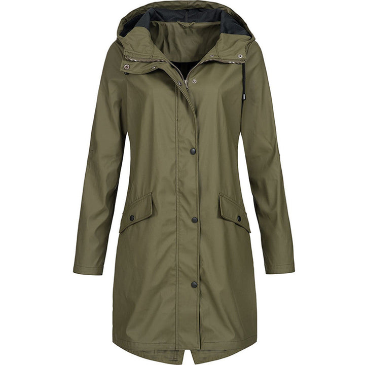 Women's Stylish Waterproof Windbreaker Jacket - Lightweight & Versatile Raincoat for Outdoor Activities 0