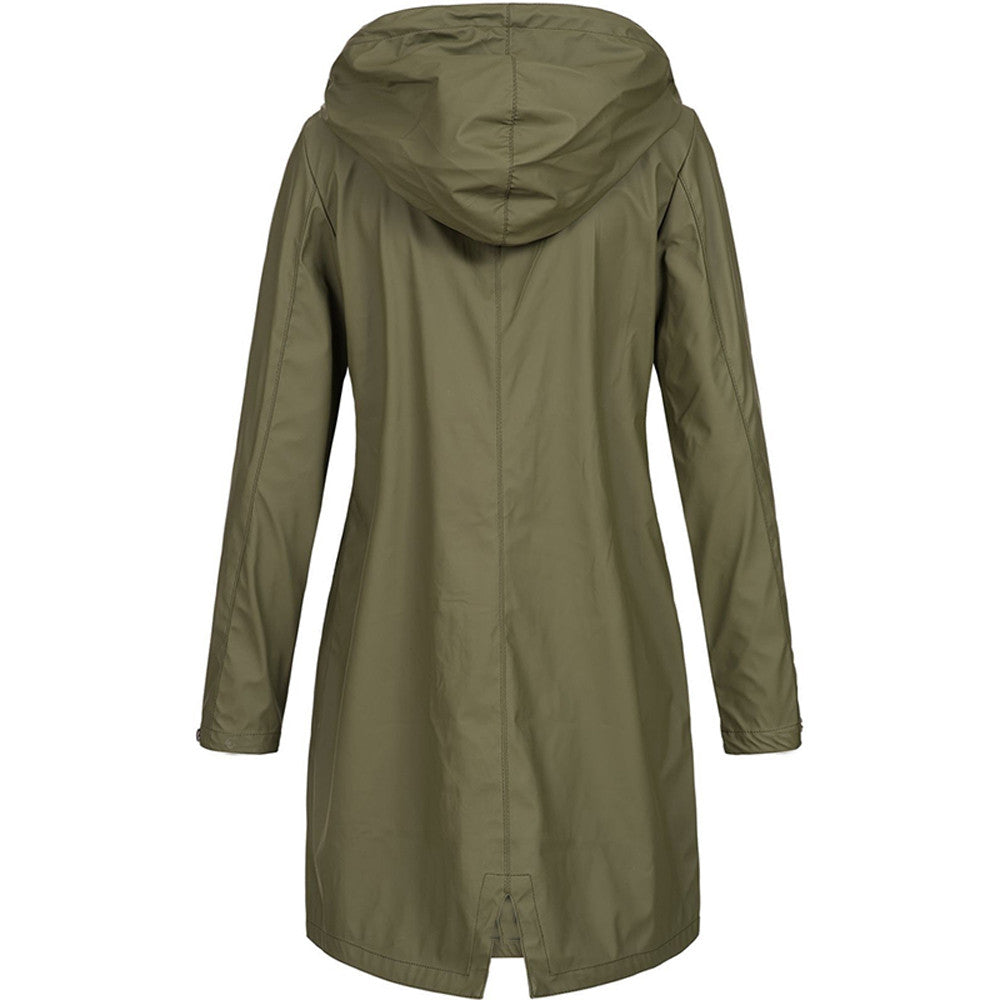 Women's Stylish Waterproof Windbreaker Jacket - Lightweight & Versatile Raincoat for Outdoor Activities 3
