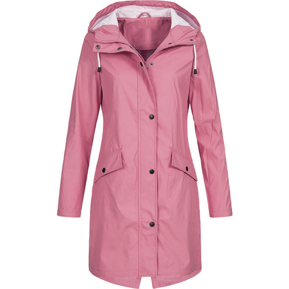 Women's Stylish Waterproof Windbreaker Jacket - Lightweight & Versatile Raincoat for Outdoor Activities 8