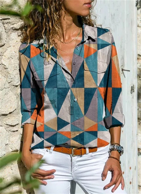 Women's Summer Blouse - Chic Casual Top for Effortless Style and Versatility 2