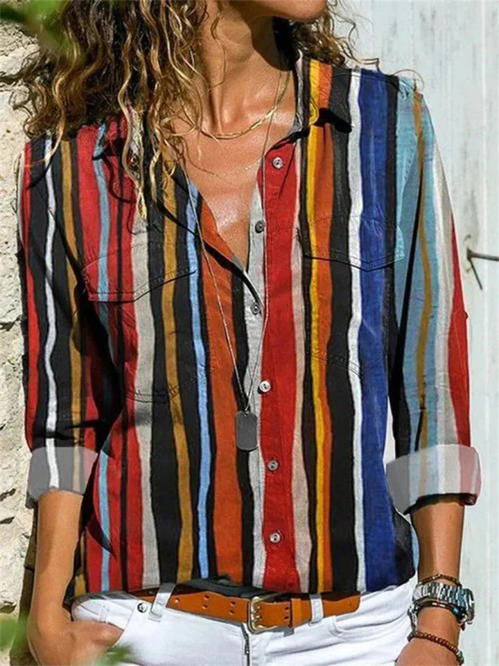 Women's Summer Blouse - Chic Casual Top for Effortless Style and Versatility 3