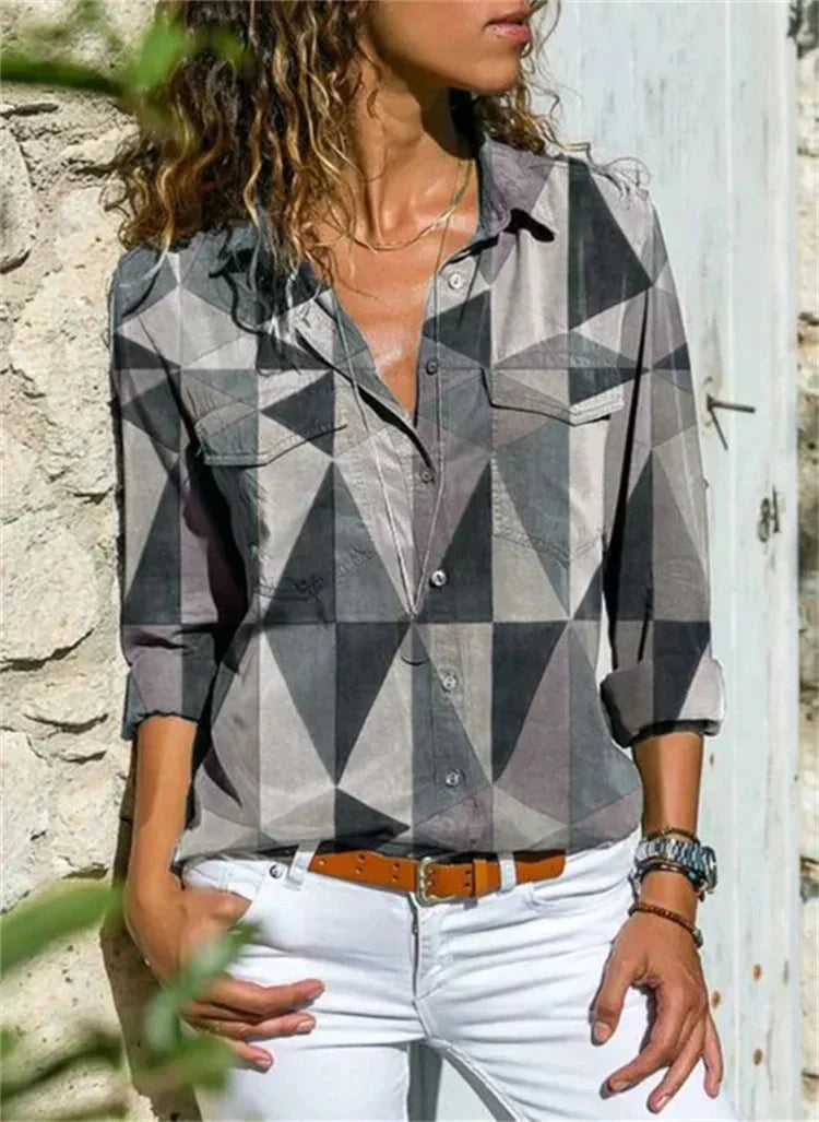 Women's Summer Blouse - Chic Casual Top for Effortless Style and Versatility 6
