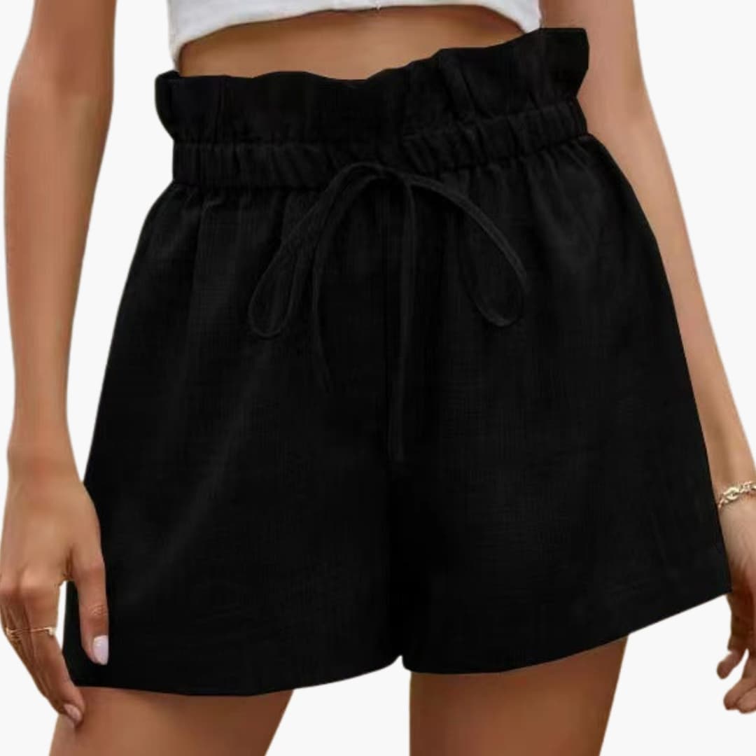 Women's Summer Lightweight Shorts with Elastic Waist and Pockets for Casual Outings 1