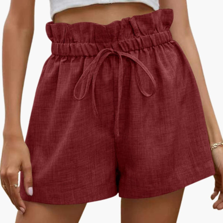 Women's Summer Lightweight Shorts with Elastic Waist and Pockets for Casual Outings 3