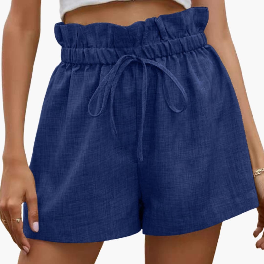 Women's Summer Lightweight Shorts with Elastic Waist and Pockets for Casual Outings 4