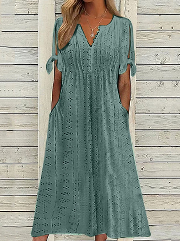 Women's Summer Midi Dress - Elegant Lace Casual And Formal Wear 2