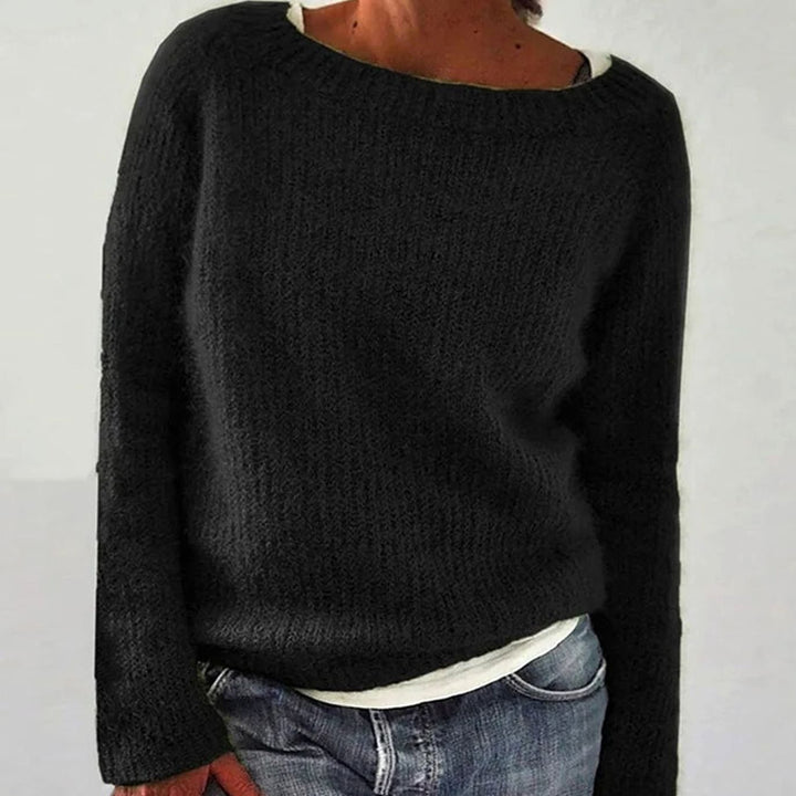 Women's Sweater - Relaxed-Fit Casual Knit Pullover for Everyday Comfort and Versatile Style 0